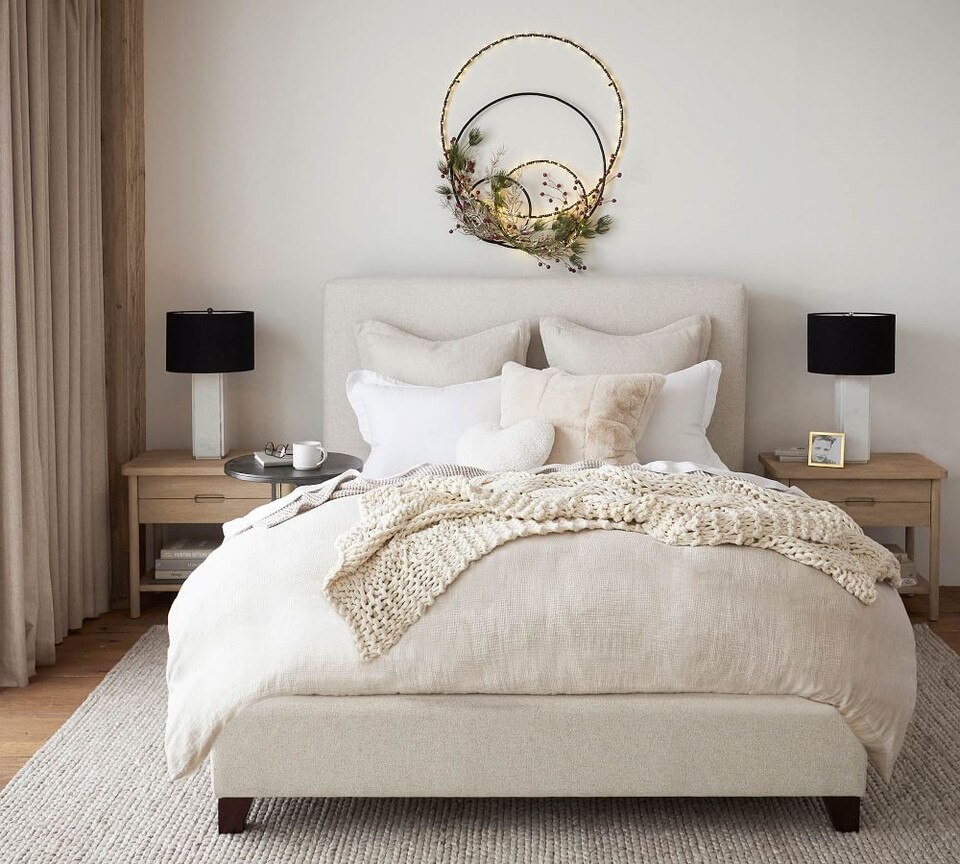 Belgian Flax Linen Waffle Duvet Cover & Shams Pottery Barn Australia